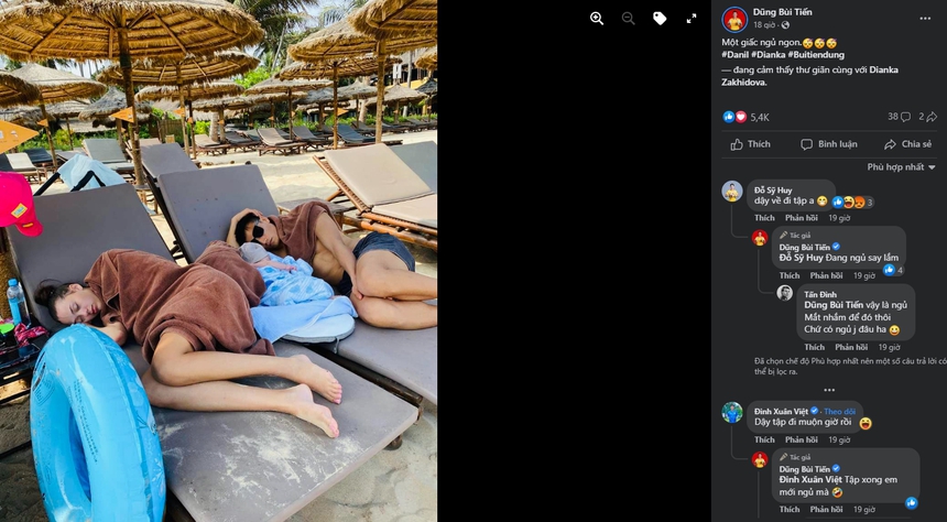 Bùi Tiến Dũng đang say giấc cùng vợ Tây, đồng đội liên tục gọi về đi tập - Ảnh 2.