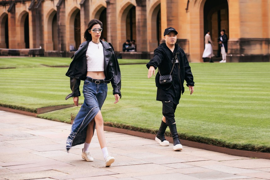 Chị hằng biên tập - Siêu mẫu Thanh Hằng, Hoa hậu H'Hen Niê tập luyện cho show của NTK Đỗ Mạnh Cường tại Úc - Ảnh 5.