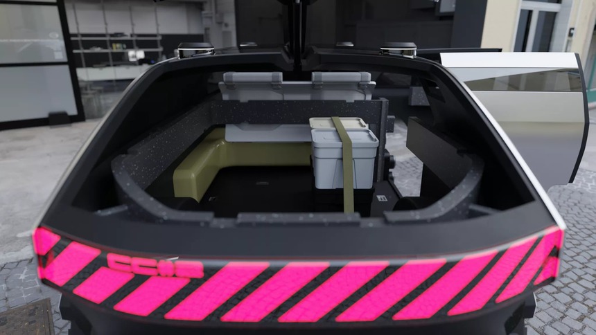 Hãng xe Trung Quốc công bố ý tưởng dị: Van tự vận hành ở bất cứ đâu nhờ định vị chòm sao, cabin đa năng rộng mênh mông - Ảnh 5.