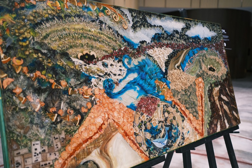 Độc đáo các tác phẩm nghệ thuật được làm từ rau củ  - Ảnh 1.