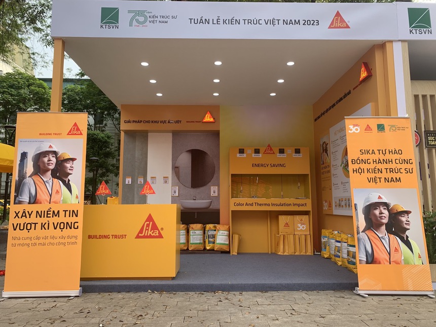 Tuần lễ triển lãm kiến trúc Việt Nam 2023: Nổi bật giải pháp chống nóng - chống thấm ‘2 trong 1’ giảm thiểu tác động xấu tới môi trường  - Ảnh 3.