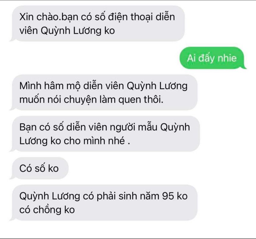 Quỳnh Lương "kêu cứu" khi liên tục nhận tin nhắn quấy rối - Ảnh 5. Quỳnh Lương "kêu cứu" khi liên tục nhận tin nhắn quấy rối - Ảnh 5.