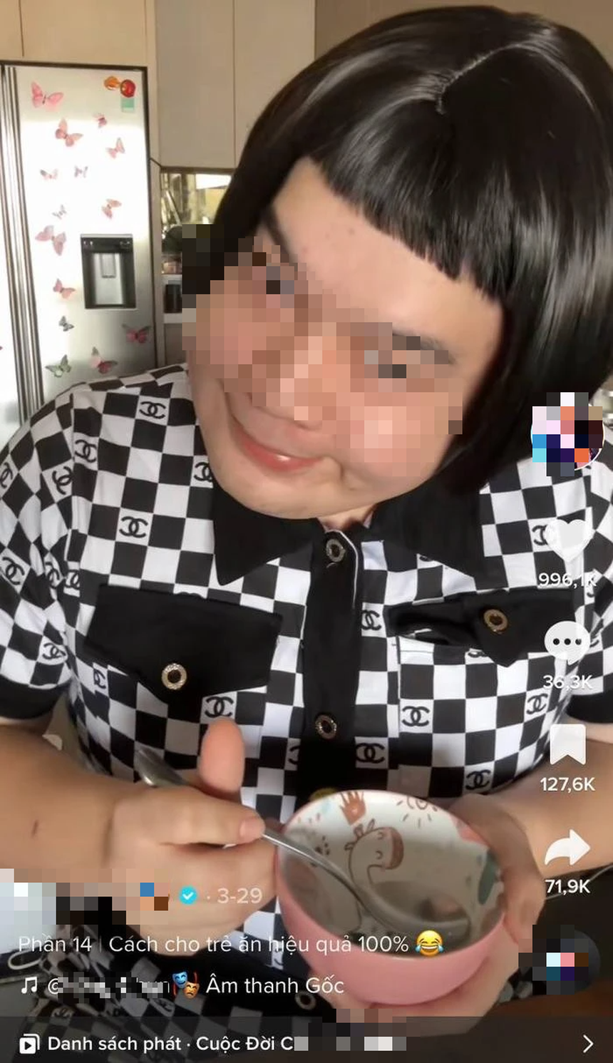 Thêm một TikToker nổi tiếng bị 'bế' lên sóng nhà đài, cảnh báo nội dung vì ảnh hưởng đến trẻ nhỏ - Ảnh 1.