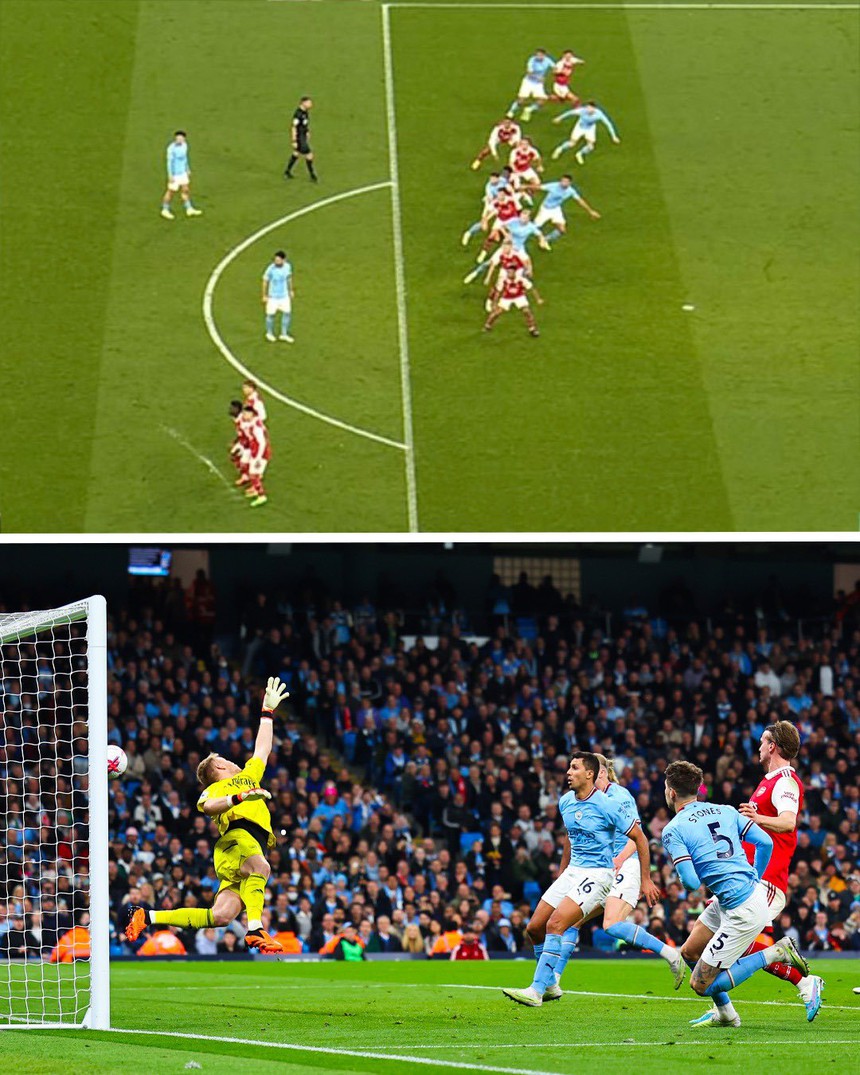 John Stones nhân đôi cách biệt cho Man City với tình huống không chiến dũng mãnh