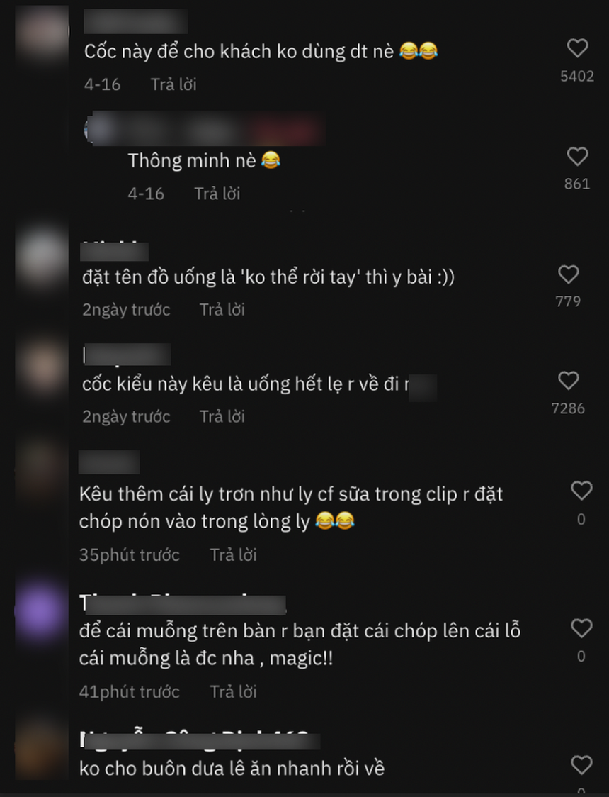 Thực khách hoang mang với chiếc cốc "lật đật" tại quán cà phê đang hot, không uống hết trong 1 lần là toang! - Ảnh 2.