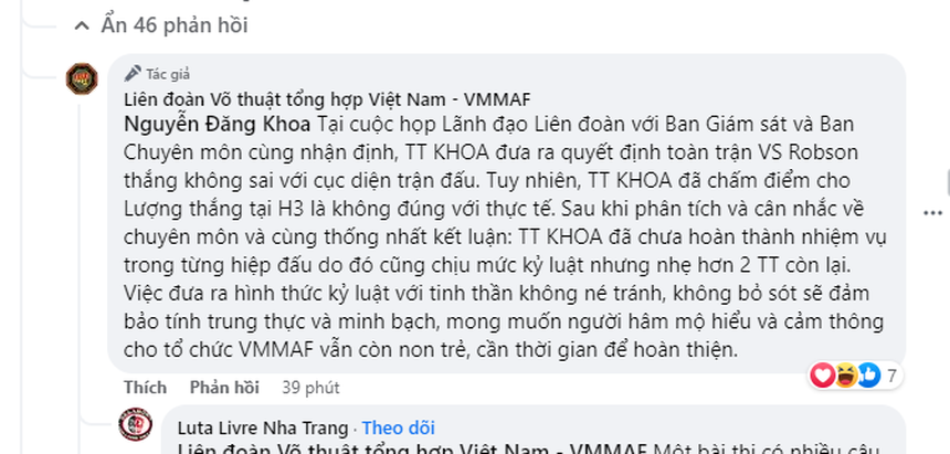 Trọng tài MMA bị kỉ luật phản ứng: 'Tôi chấm võ sĩ Brazil thắng, sao lại phạt tôi?' - Ảnh 6.