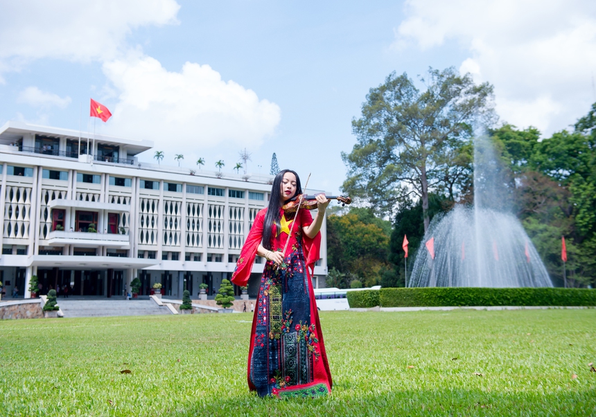 Violinist Trịnh Minh Hiền ra MV nhân dịp 30-4 - Ảnh 2.