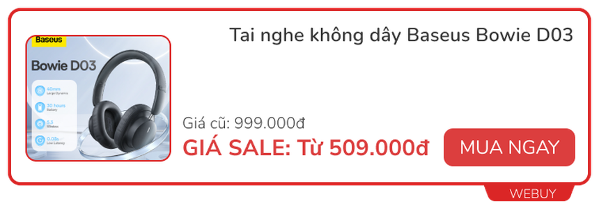 Nghỉ lễ ở nhà săn deal tai nghe, loa di động, phụ kiện laptop chất lượng, nhiều món giảm tận 50% - Ảnh 1.