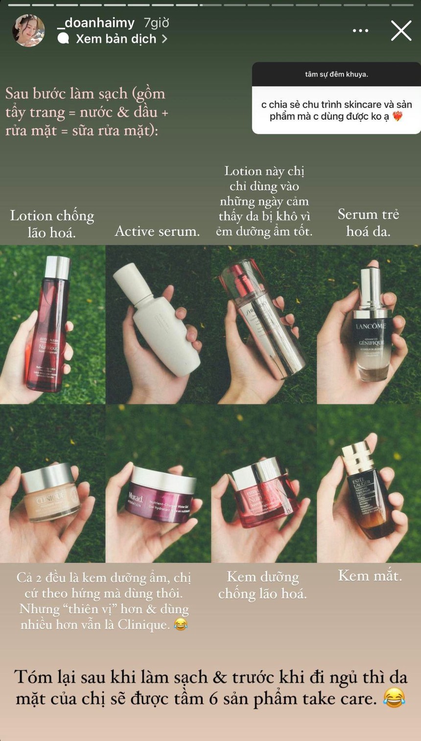 Bạn gái đoàn văn hậu chăm da 7 bước đều đặn mỗi ngày: - Ảnh 2. Bạn gái đoàn văn hậu chăm da 7 bước đều đặn mỗi ngày: - Ảnh 2.