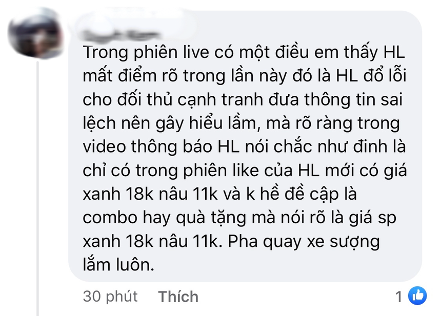 Vụ 'chiến thần tóp tóp' bán dầu gội 18k: Bẻ lái bất ngờ trong livestream, bị netizen trách PR lố - Ảnh 10. Vụ 'chiến thần tóp tóp' bán dầu gội 18k: Bẻ lái bất ngờ trong livestream, bị netizen trách PR lố - Ảnh 10.