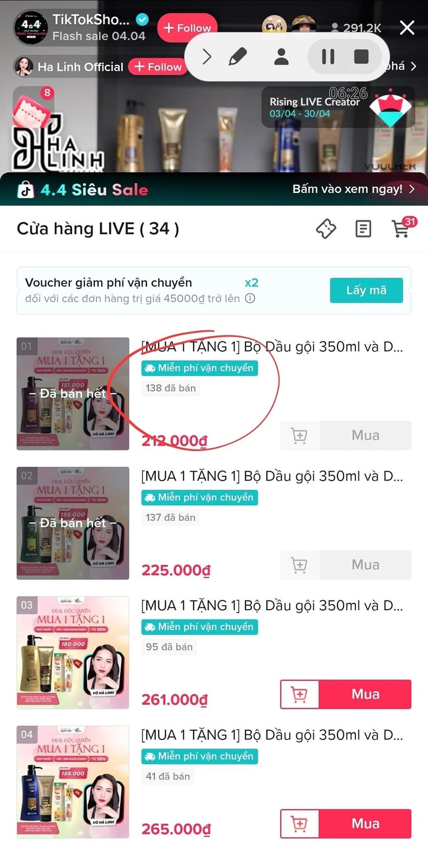 Vụ 'chiến thần tóp tóp' bán dầu gội 18k: Bẻ lái bất ngờ trong livestream, bị netizen trách PR lố - Ảnh 4. Vụ 'chiến thần tóp tóp' bán dầu gội 18k: Bẻ lái bất ngờ trong livestream, bị netizen trách PR lố - Ảnh 4.