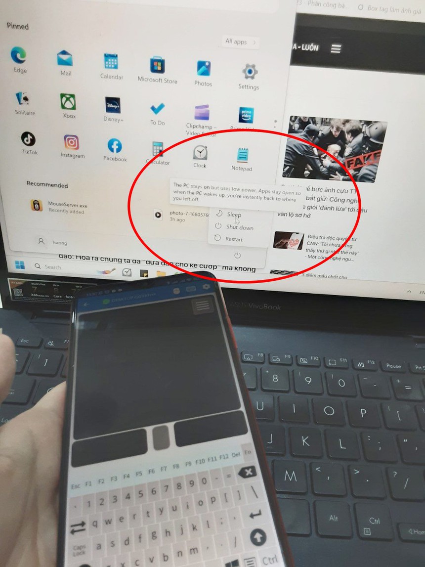 Chuột máy tính bị hỏng, tôi mất 30s biến smartphone thành chuột dùng cực mượt, không cần cài đặt phức tạp - Ảnh 7. Chuột máy tính bị hỏng, tôi mất 30s biến smartphone thành chuột dùng cực mượt, không cần cài đặt phức tạp - Ảnh 7.