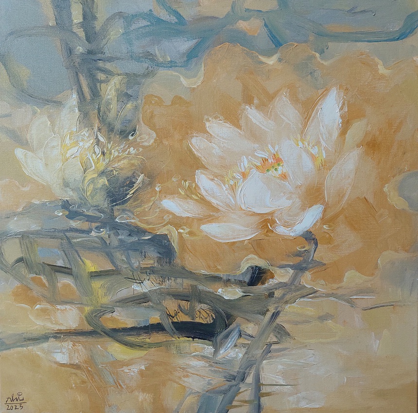 Triển lãm 'Niêm Hoa': Một bông hoa, một nụ cười - Ảnh 2.