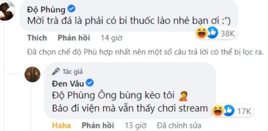 Vừa xong 'Ao làng', nam streamer 'đỉnh' nhất làng game có động thái đáng chú ý với Đen Vâu - Ảnh 1. Vừa xong 'Ao làng', nam streamer 'đỉnh' nhất làng game có động thái đáng chú ý với Đen Vâu - Ảnh 1.