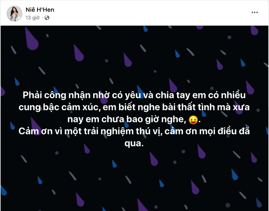 Sau 2 năm tái hợp, H'Hen Niê thông báo đã chia tay bạn trai và tiết lộ làm việc này lúc thất tình - Ảnh 1. Sau 2 năm tái hợp, H'Hen Niê thông báo đã chia tay bạn trai và tiết lộ làm việc này lúc thất tình - Ảnh 1.