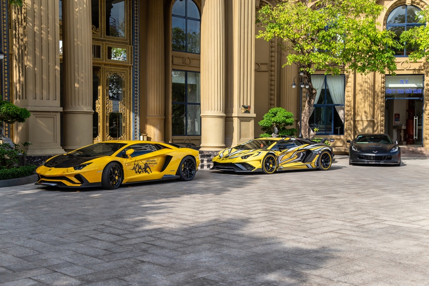 Dàn siêu xe gần 250 tỷ đồng đổ bộ Phú Quốc: Đại gia Hoàng Kim Khánh chiếm 'spotlight', G63 dát vàng góp mặt - Ảnh 9.