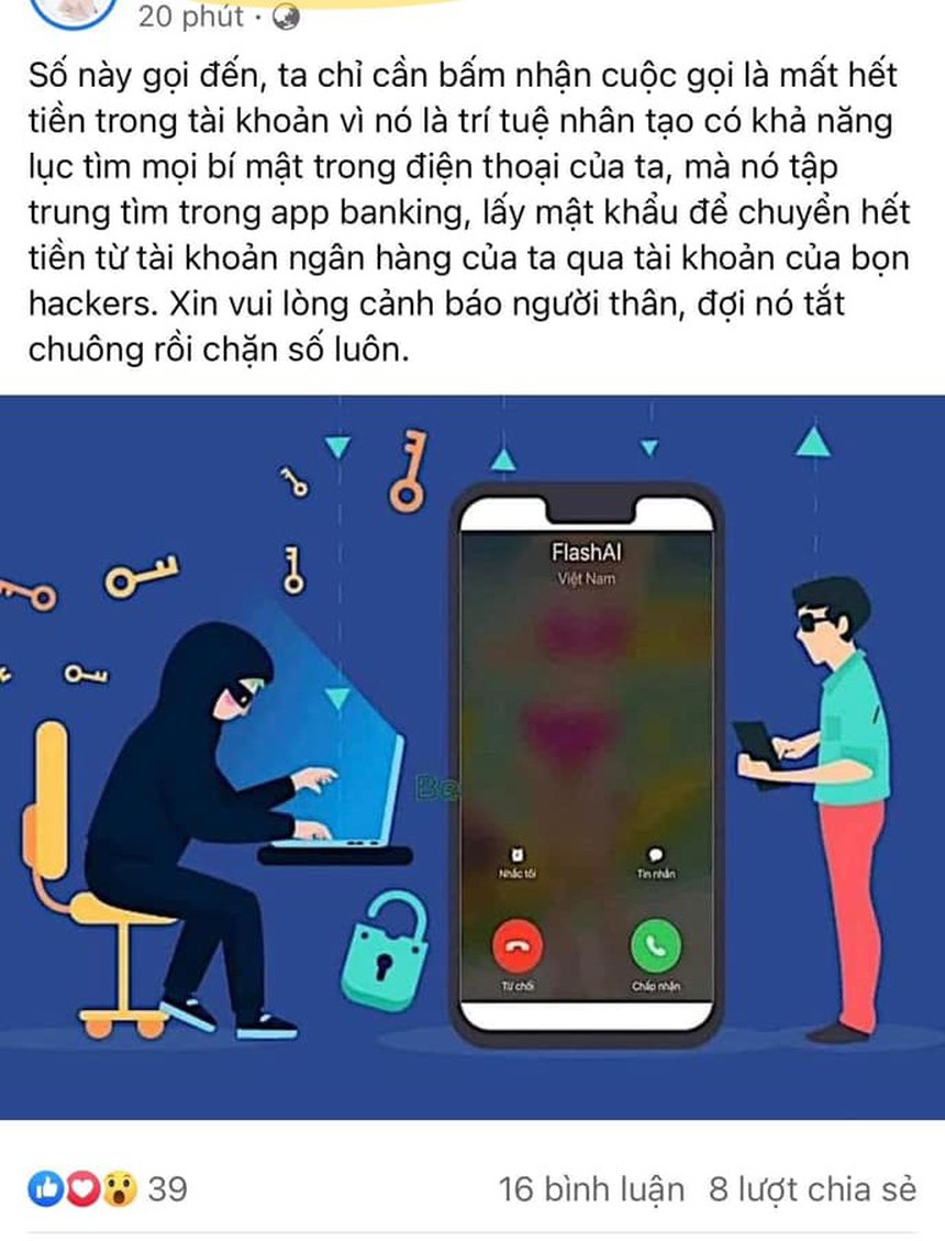 Giải mã cuộc gọi FlashAI, "nghe máy 3 giây mất luôn 800 triệu": Dư luận hoang mang - Là thật hay giả? - Ảnh 1.