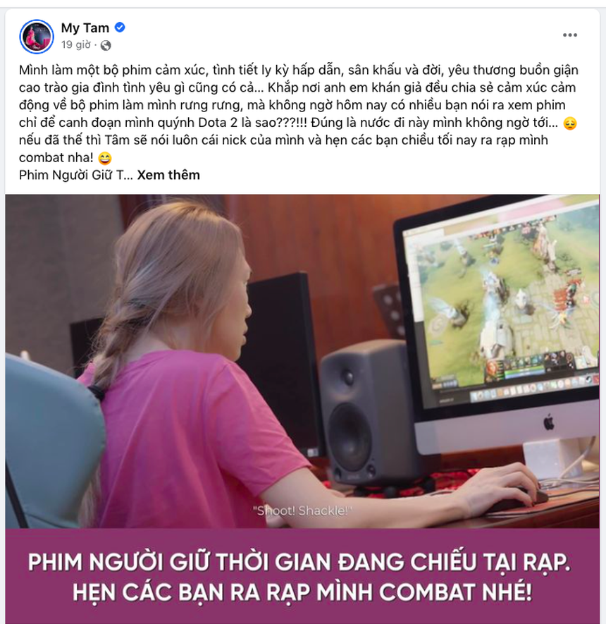 Mỹ Tâm lên tiếng về việc chơi game sau khi phim 'Người giữ thời gian' gây sốt - Ảnh 2.