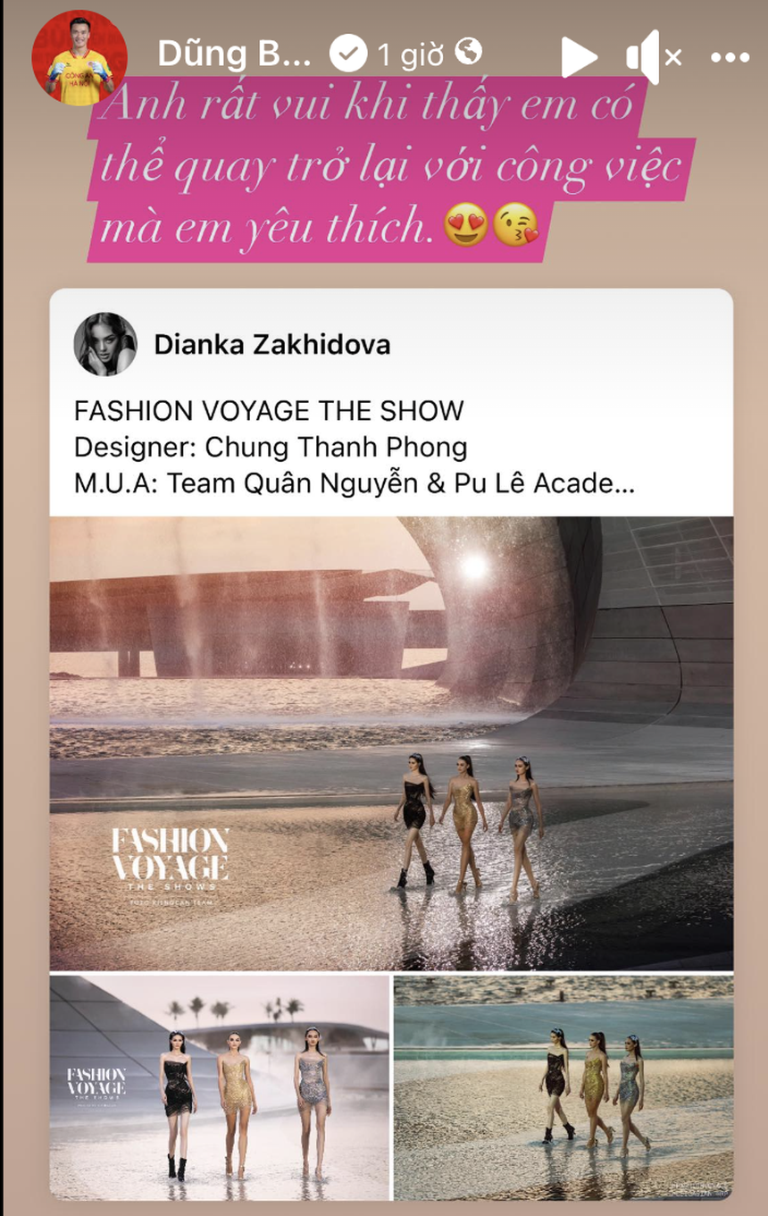 Con trai 5 tháng tuổi đã xa mẹ, Bùi Tiến Dũng có ủng hộ vợ Tây trở lại sàn catwalk? - Ảnh 1. Con trai 5 tháng tuổi đã xa mẹ, Bùi Tiến Dũng có ủng hộ vợ Tây trở lại sàn catwalk? - Ảnh 1.