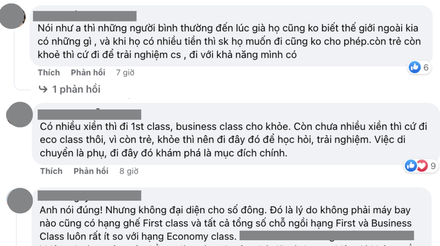 "Du lịch thì ít nhất phải đi hạng thương gia", câu nói  của Thái Công khiến dân mạng dấy lên nhiều làn sóng trái chiều  - Ảnh 7.