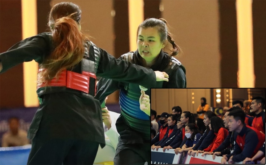 Võ sĩ Việt Nam thắng ngược nhà ĐKVĐ pencak silat, sau màn truyền lửa cực kỳ ấn tượng từ đồng đội  - Ảnh 2.