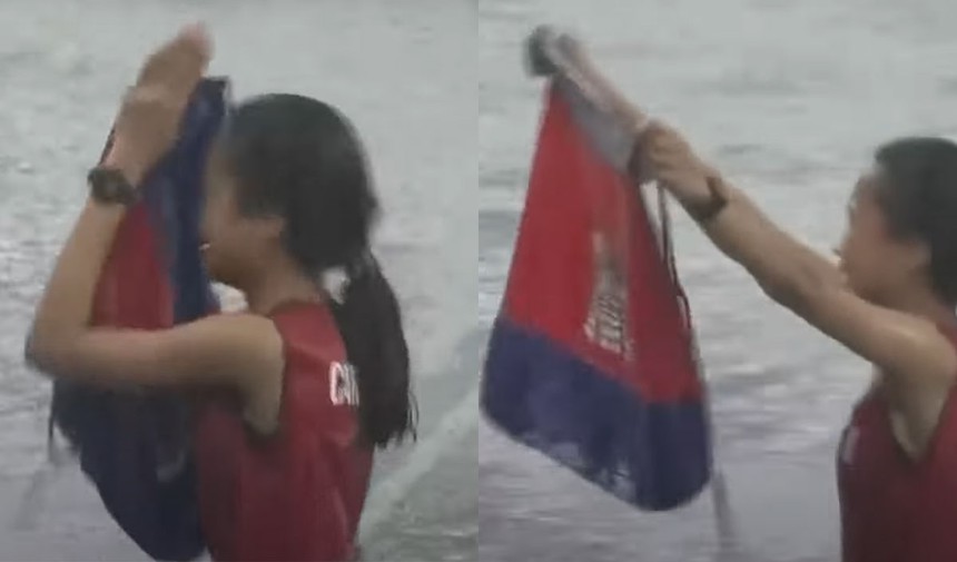 Thủ tướng Hun Sen thưởng 10.000 USD cho VĐV Campuchia vừa chạy vừa khóc trong mưa - Ảnh 3. Thủ tướng Hun Sen thưởng 10.000 USD cho VĐV Campuchia vừa chạy vừa khóc trong mưa - Ảnh 3.