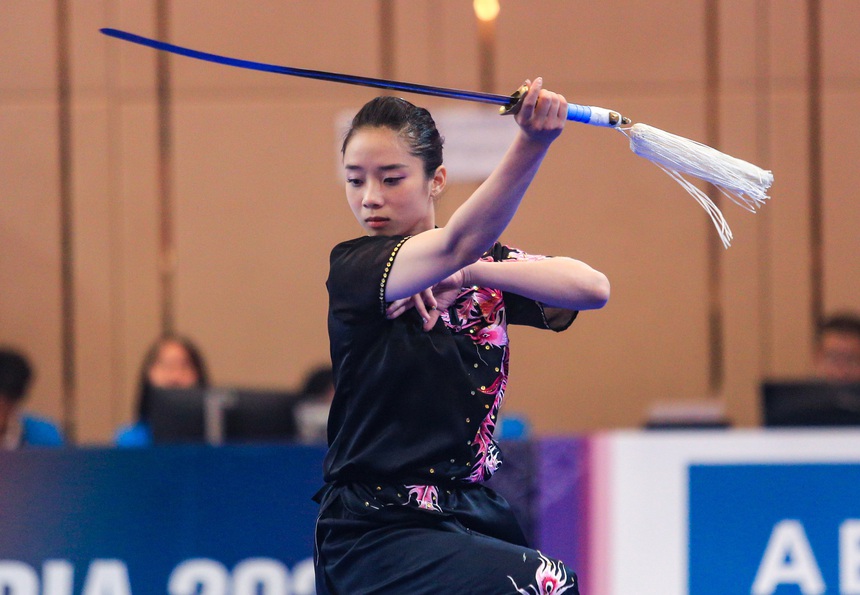 'Nữ hoàng wushu' Dương Thuý Vi đón sinh nhật tuổi 30 với tấm HCV SEA Games 32 - Ảnh 2. 'Nữ hoàng wushu' Dương Thuý Vi đón sinh nhật tuổi 30 với tấm HCV SEA Games 32 - Ảnh 2.