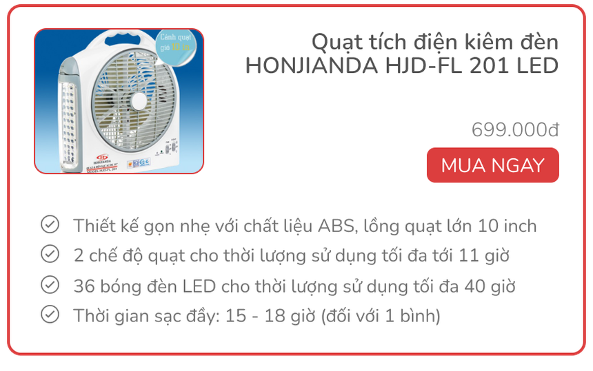 Chấp hết trời nóng lẫn mất điện với 3 món tích điện nhà nào cũng cần, giá từ 290.000đ - Ảnh 2.
