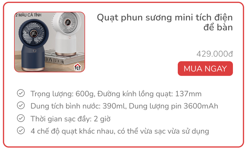 Chấp hết trời nóng lẫn mất điện với 3 món tích điện nhà nào cũng cần, giá từ 290.000đ - Ảnh 6.