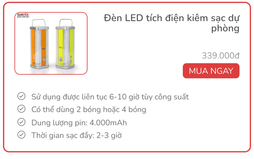 Chấp hết trời nóng lẫn mất điện với 3 món tích điện nhà nào cũng cần, giá từ 290.000đ - Ảnh 8.