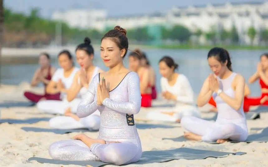 500 người đồng diễn Yoga chào mặt trời tại Festival Yoga Mùa Hè - Ảnh 2.