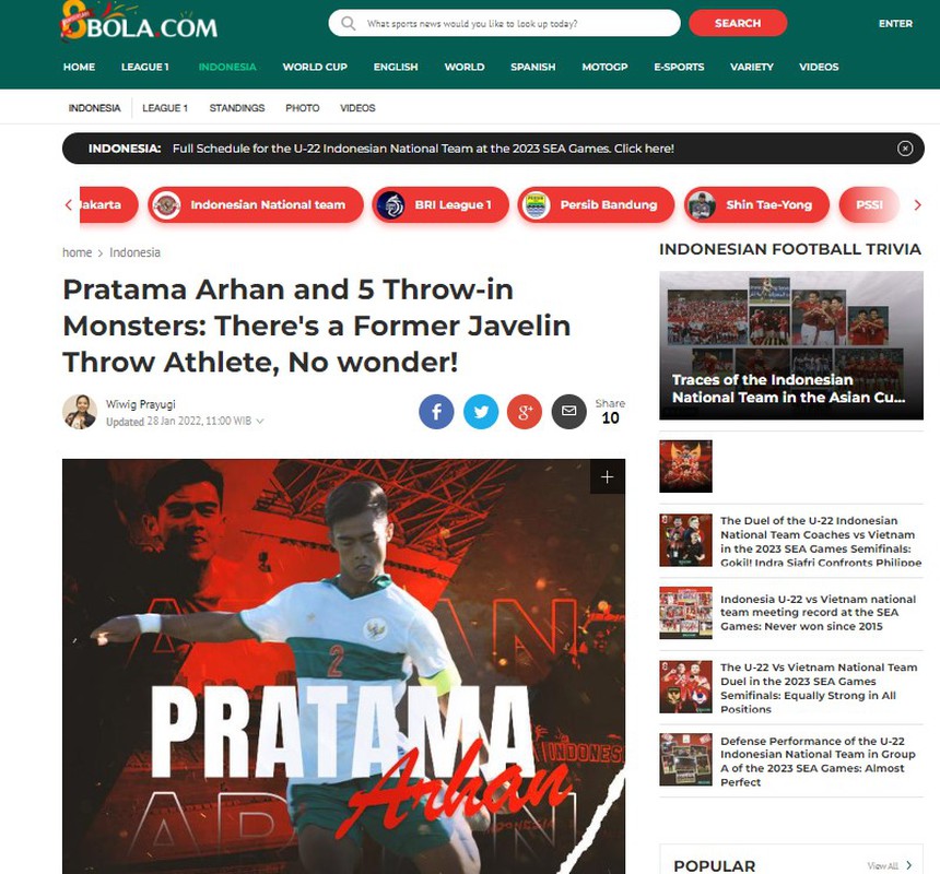 Sao Indonesia 'cosplay' tuyệt kĩ ném biên của huyền thoại Premier League, gây choáng váng cho U22 Việt Nam - Ảnh 6.