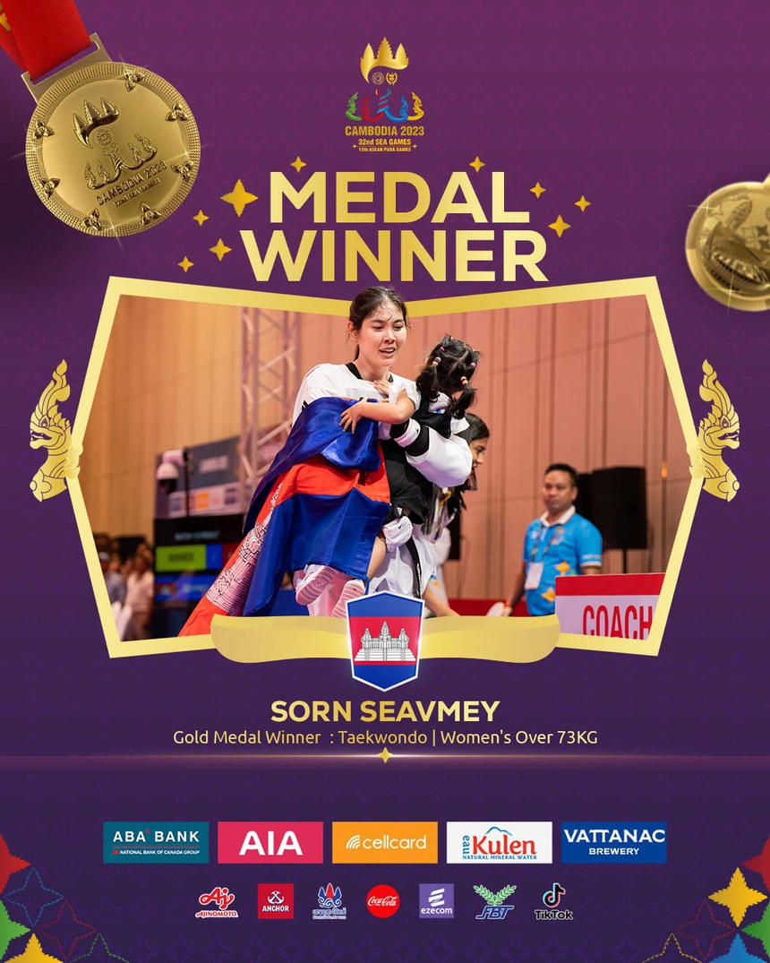 Mỹ nhân Campuchia ôm chầm lấy con nhỏ sau khi giành HCV, khoảnh khắc làm tan chảy mọi trái tim ở SEA Games  - Ảnh 5.