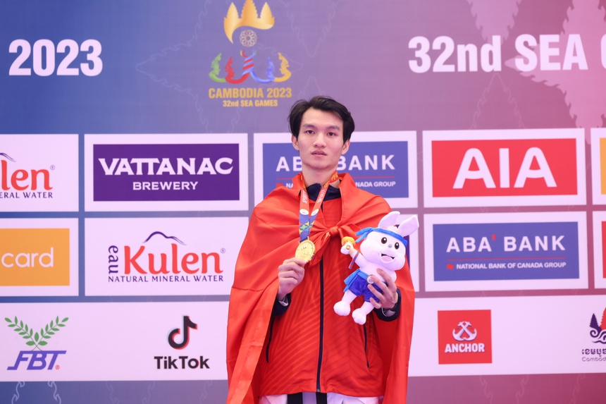 'Nữ thần' võ thuật Campuchia tiếp tục gây sốt, giành HCV SEA Games theo cách 'lạ' - Ảnh 9.