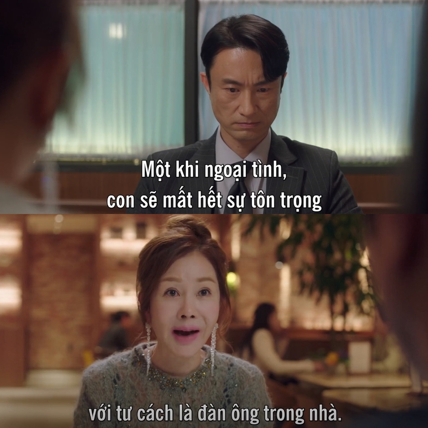 Mẹ chồng có 1-0-2 trong Bác sĩ Cha: Bình thường "sống lỗi" với con dâu nhưng đi “dằn mặt” tiểu tam chỉ mất 1 phút 40 giây - Ảnh 5.