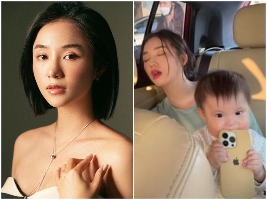 Dàn hot girl xả vai khi có con: “Nữ thần” MXH có cân được combo mặt mộc - đầu bù - tóc rối? - Ảnh 1.