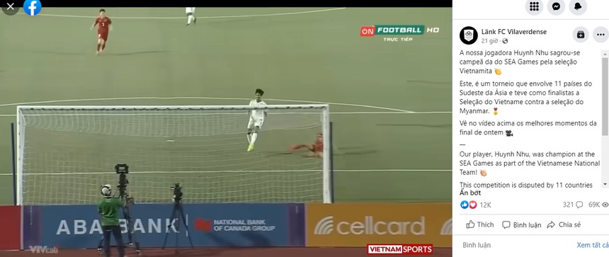 Lank FC vinh danh Huỳnh Như với chiến tích giành HCV SEA Games 32 - Ảnh 2.