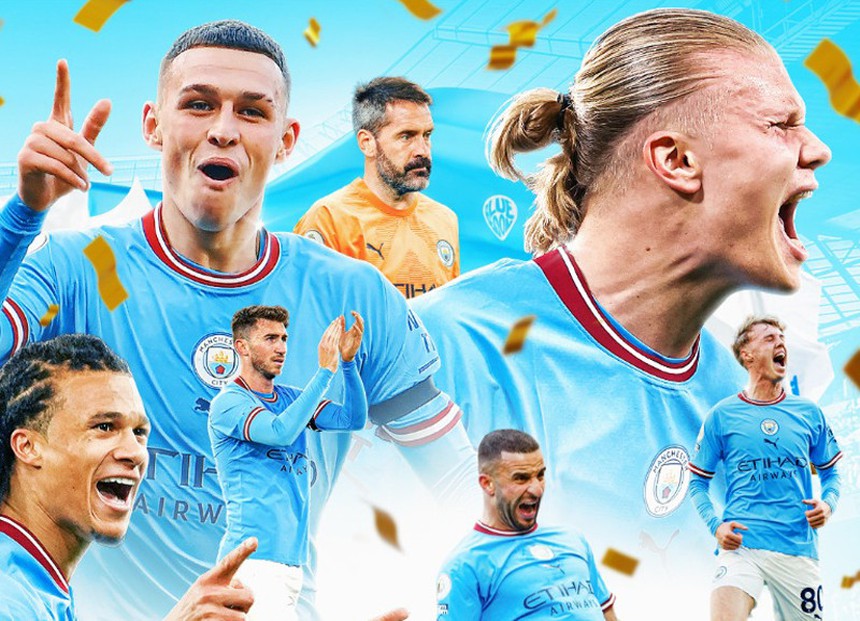 Toàn cảnh Man City ăn mừng chức vô địch Ngoại hạng Anh - Ảnh 3. Toàn cảnh Man City ăn mừng chức vô địch Ngoại hạng Anh - Ảnh 3.