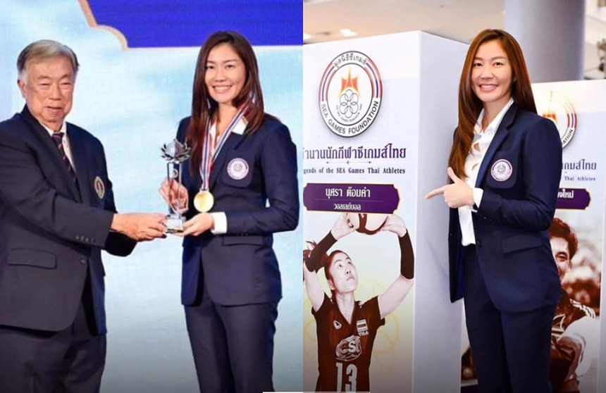 Huyền thoại bóng chuyền Thái Lan Nootsara được vinh danh, đẳng cấp vươn tầm thế giới, Việt Nam nhìn mà ngưỡng mộ - Ảnh 2.