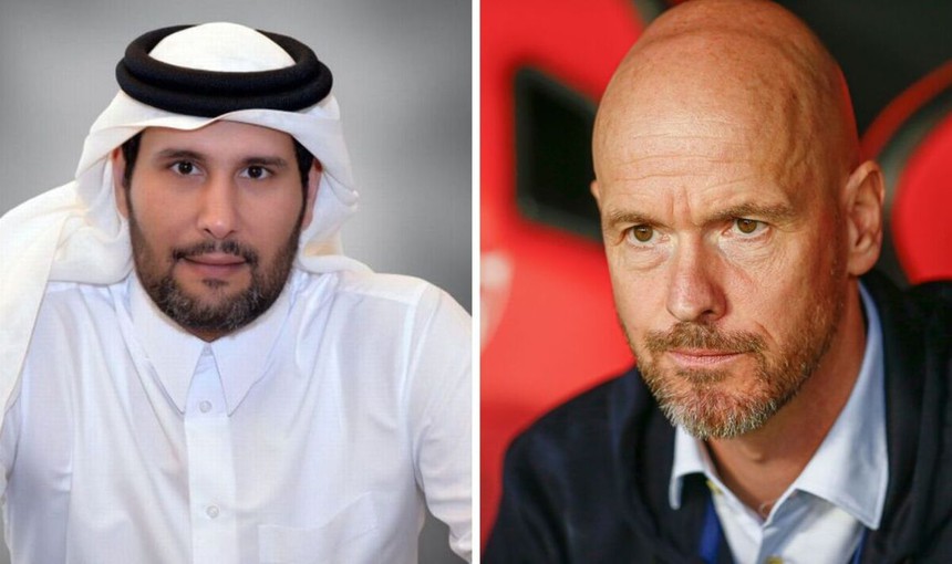 Tin nóng bóng đá tối 25/5: Tỷ phú Qatar muốn phá vỡ 'quy tắc Ronaldo' của Ten Hag tại MU - Ảnh 2. Tin nóng bóng đá tối 25/5: Tỷ phú Qatar muốn phá vỡ 'quy tắc Ronaldo' của Ten Hag tại MU - Ảnh 2.