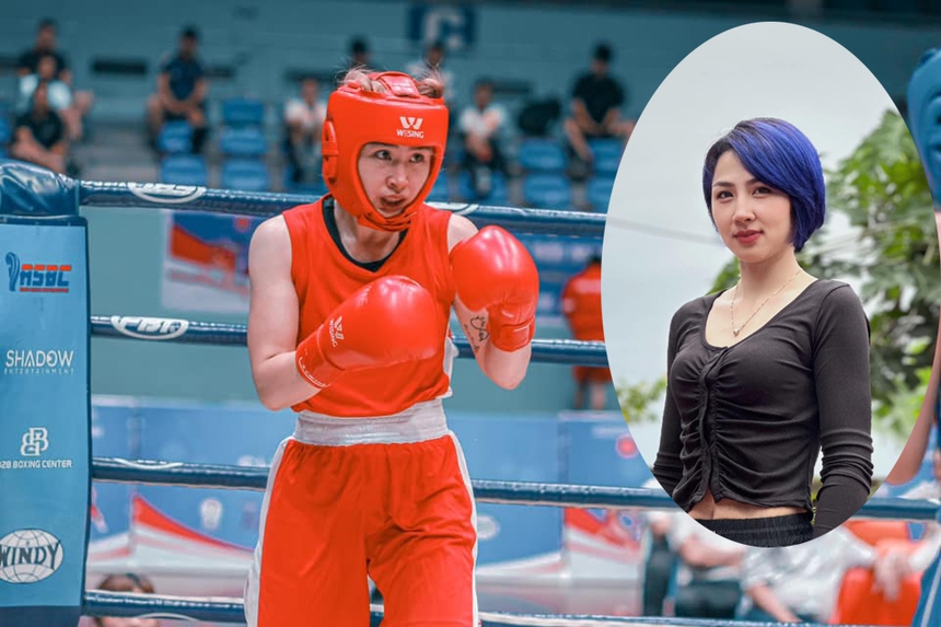 'Hoa khôi' võ thuật giành HCĐ SEA Games 28 gần 10 năm vắng bóng bất ngờ tái xuất, ra mắt boxing chuyên nghiệp - Ảnh 2.