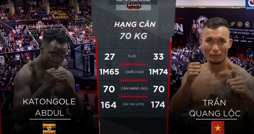 Được Johnny Trí Nguyễn chỉ dẫn, Quang Lộc hạ võ sĩ châu Phi bằng tuyệt kỹ và để lại hình ảnh cực đẹp sau trận khiến mọi người khen ngợi - Ảnh 3.