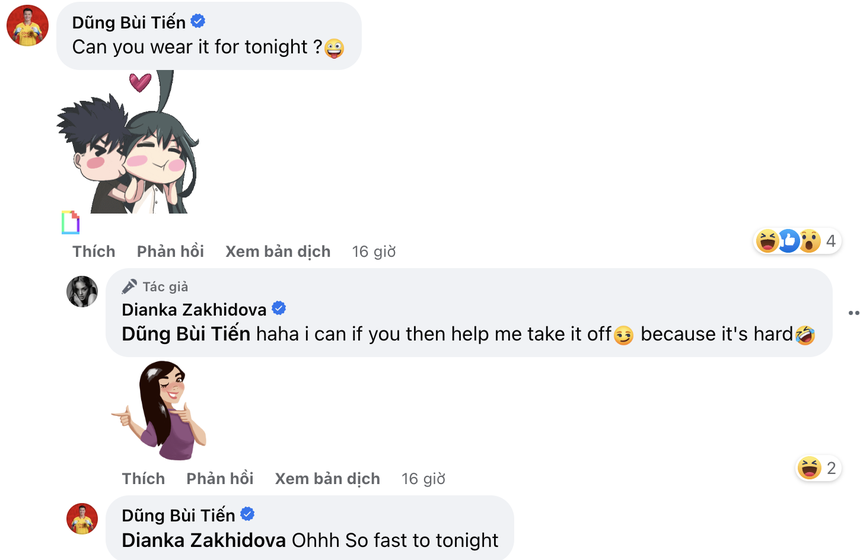 Bùi Tiến Dũng muốn vợ Tây mặc đồ bó sát sexy, Dianka ra điều kiện: "Anh phải cởi giúp em" - Ảnh 2. Bùi Tiến Dũng muốn vợ Tây mặc đồ bó sát sexy, Dianka ra điều kiện: "Anh phải cởi giúp em" - Ảnh 2.