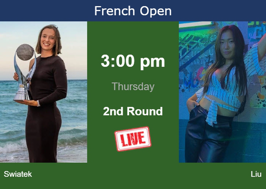 Lịch thi đấu Roland Garros hôm nay 1/6: Swiatek vs Liu - Ảnh 2. Lịch thi đấu Roland Garros hôm nay 1/6: Swiatek vs Liu - Ảnh 2.