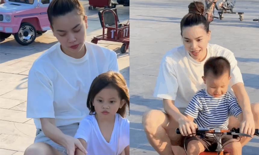 Bắt gặp Hà Hồ đi công viên cùng nhóc tỳ song sinh, nhan sắc mẹ bỉm qua 'cam thường' thành tâm điểm - Ảnh 5. Bắt gặp Hà Hồ đi công viên cùng nhóc tỳ song sinh, nhan sắc mẹ bỉm qua 'cam thường' thành tâm điểm - Ảnh 5.