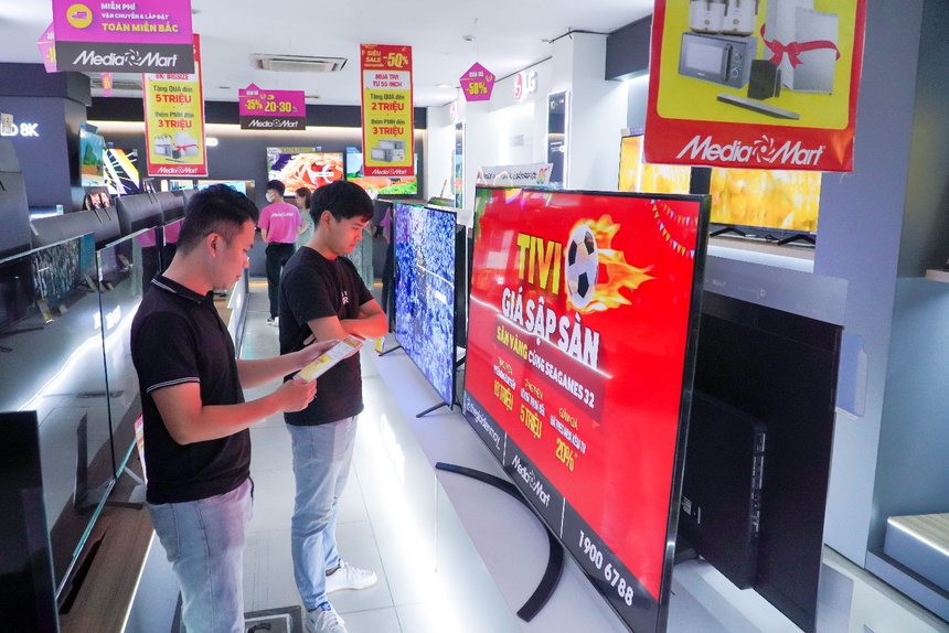 Top 5 tivi màn hình lớn bán chạy mùa SEA Games 32 - Ảnh 1.