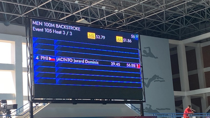 Sự cố hy hữu tại SEA Games 32: VĐV Philippines một mình một bể, bơi riêng cực vip - Ảnh 3. Sự cố hy hữu tại SEA Games 32: VĐV Philippines một mình một bể, bơi riêng cực vip - Ảnh 3.