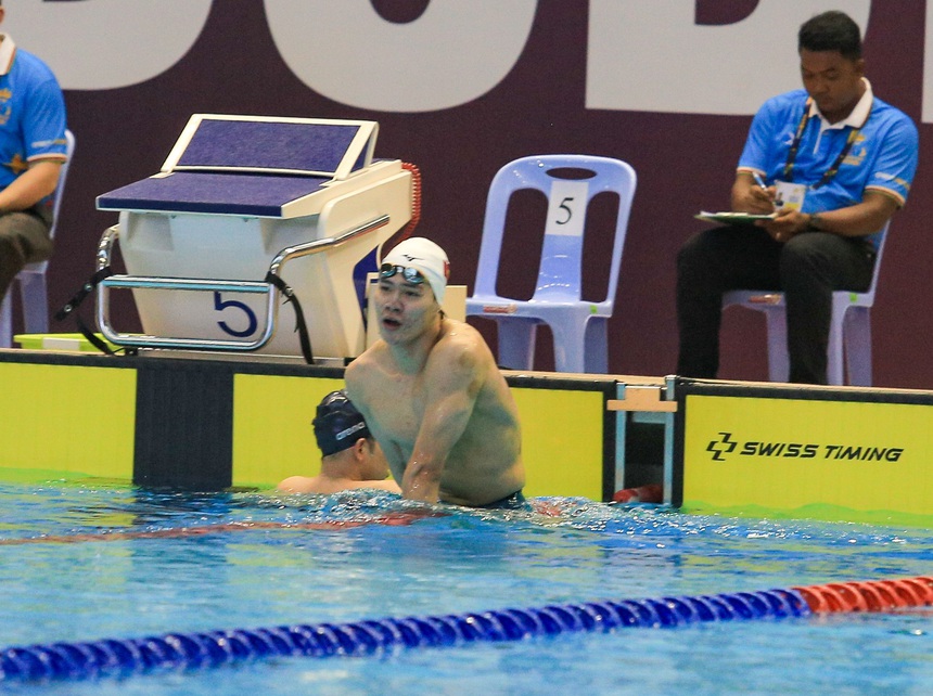 'Kình ngư' 2k3 Việt Nam xuất sắc vượt Thái Lan đem về HCV nhưng vẫn không thể phá kỷ lục của bản thân - Ảnh 7.