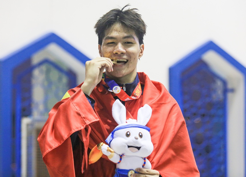 'Kình ngư' 2k3 Việt Nam xuất sắc vượt Thái Lan đem về HCV nhưng vẫn không thể phá kỷ lục của bản thân - Ảnh 10.