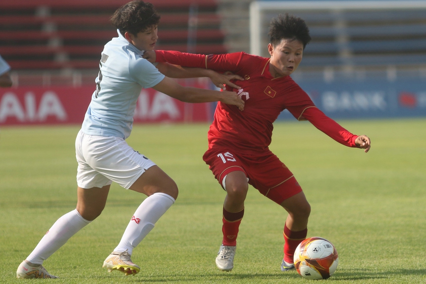 Tuyển Myanmar vây Huỳnh Như bằng ‘chiêu thức’ dị, kèm cực rát vẫn phải nhận trái đắng - Ảnh 5.